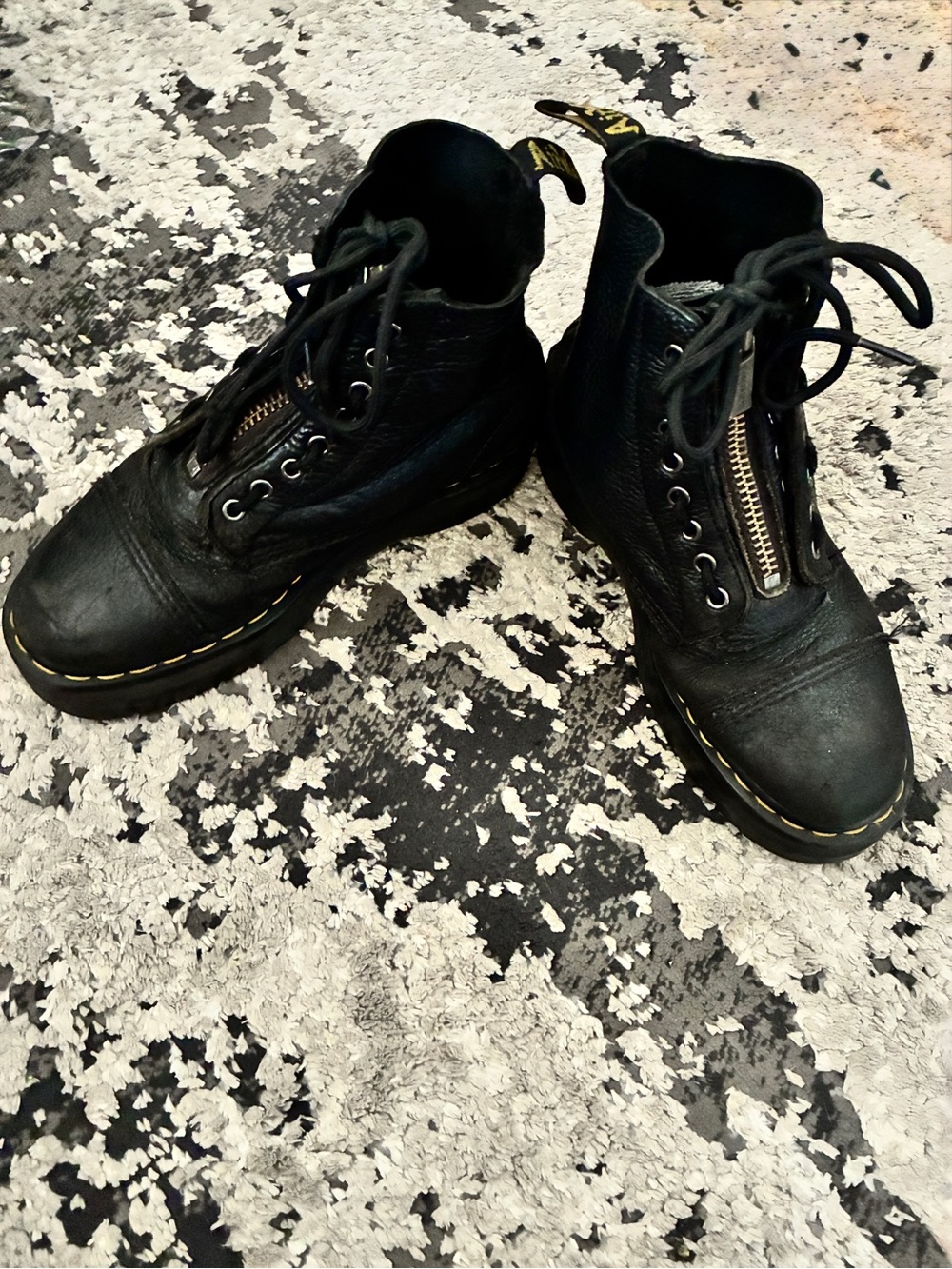 Dr. Martens leather Sinclair platforms
